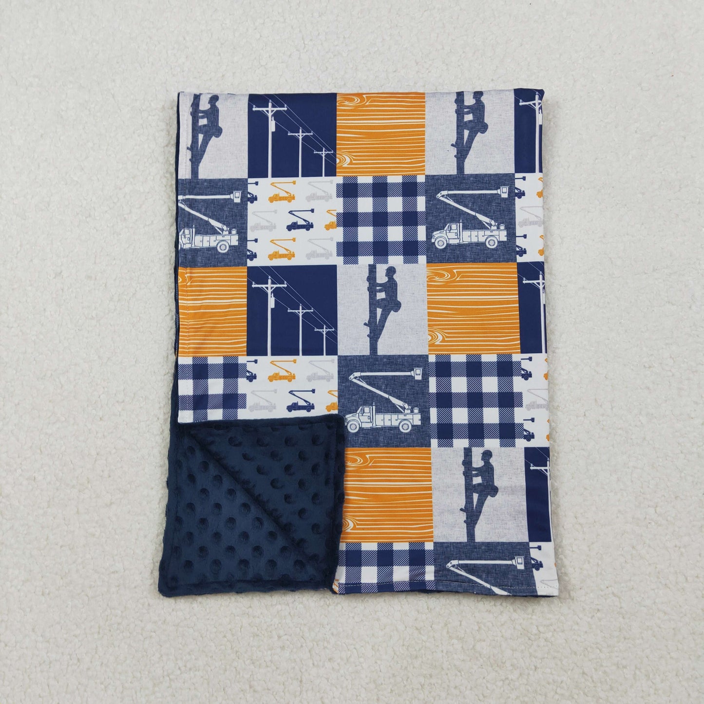BL0075 Power Tower Print Boys Blanket