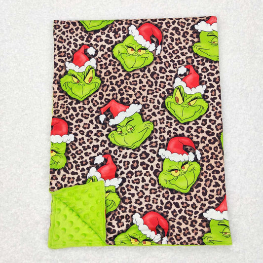 BL0090 Christmas Frog Leopard Print Baby Blanket