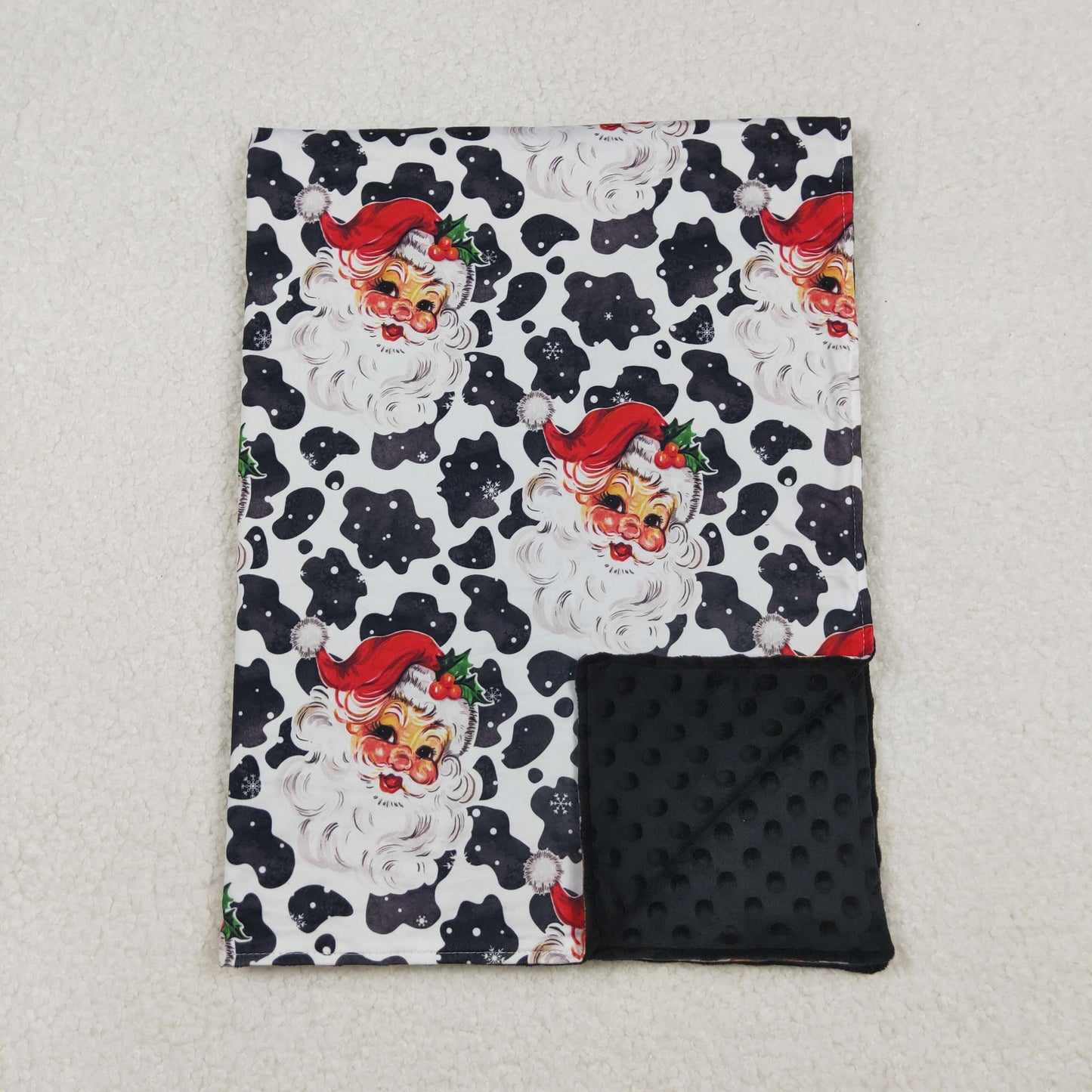 BL0158 Santa Print Baby Christmas Blanket