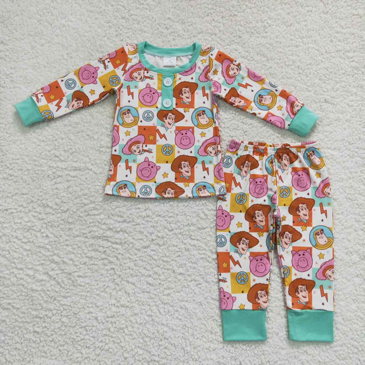 (Promotion)BLP0279 Toy cartoon print boys pajamas clothes set