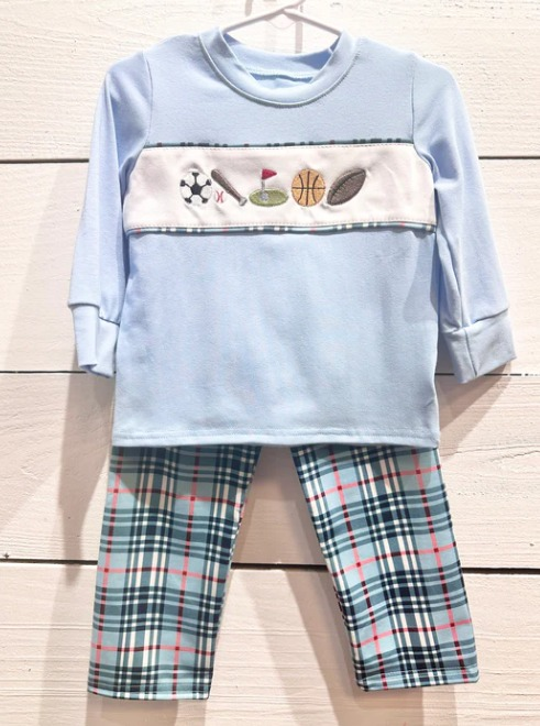 (Pre-order)BLP0433 All Kinds Of Ball Print Boys Clothes Set