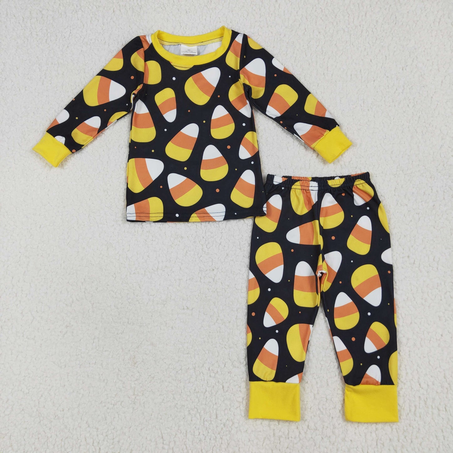 Candy Print Kids Halloween Pajamas Matching Clothes