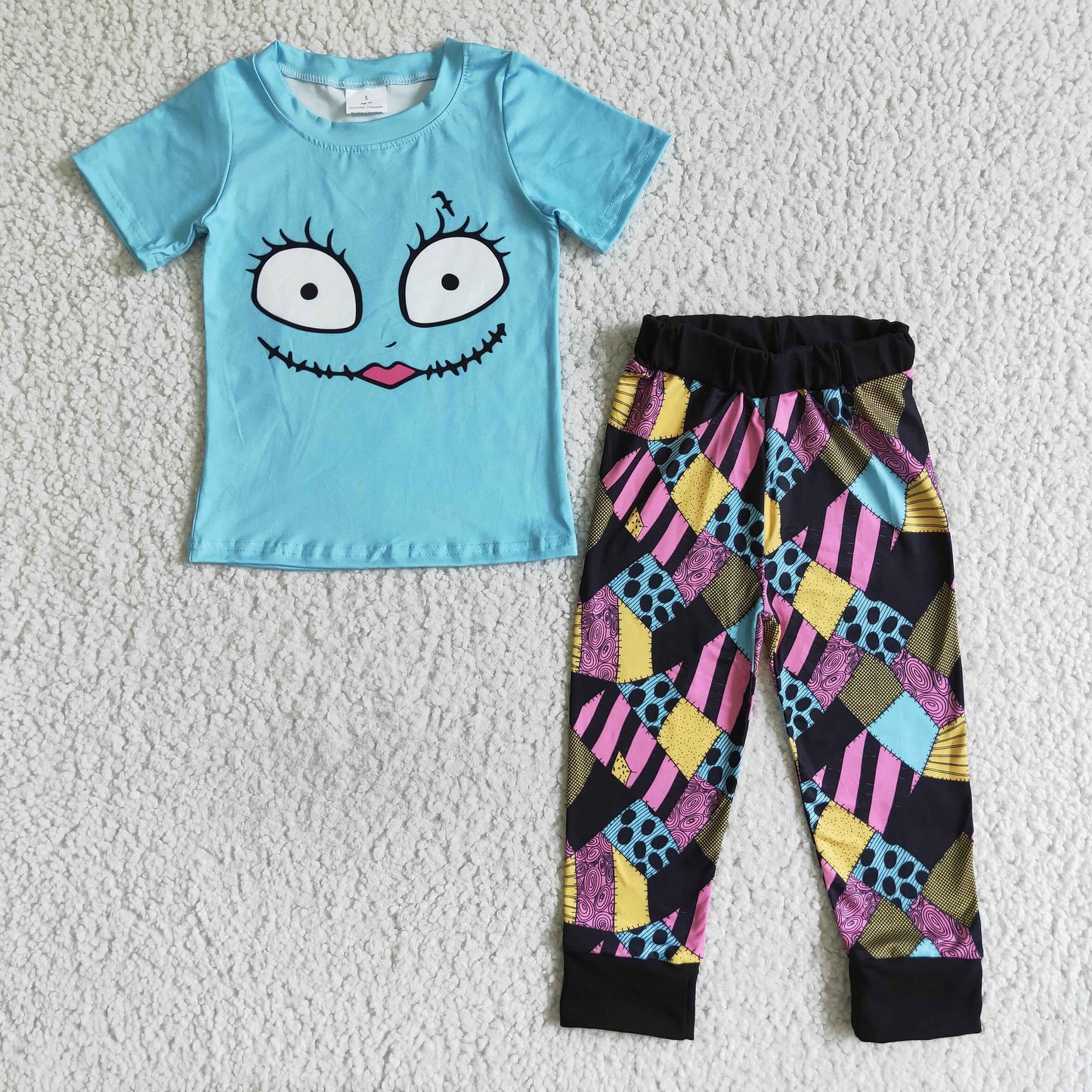 Cartoon Characters Corps* Bride Smiling Face Kids Halloween Matching Clothes Sibling Wear