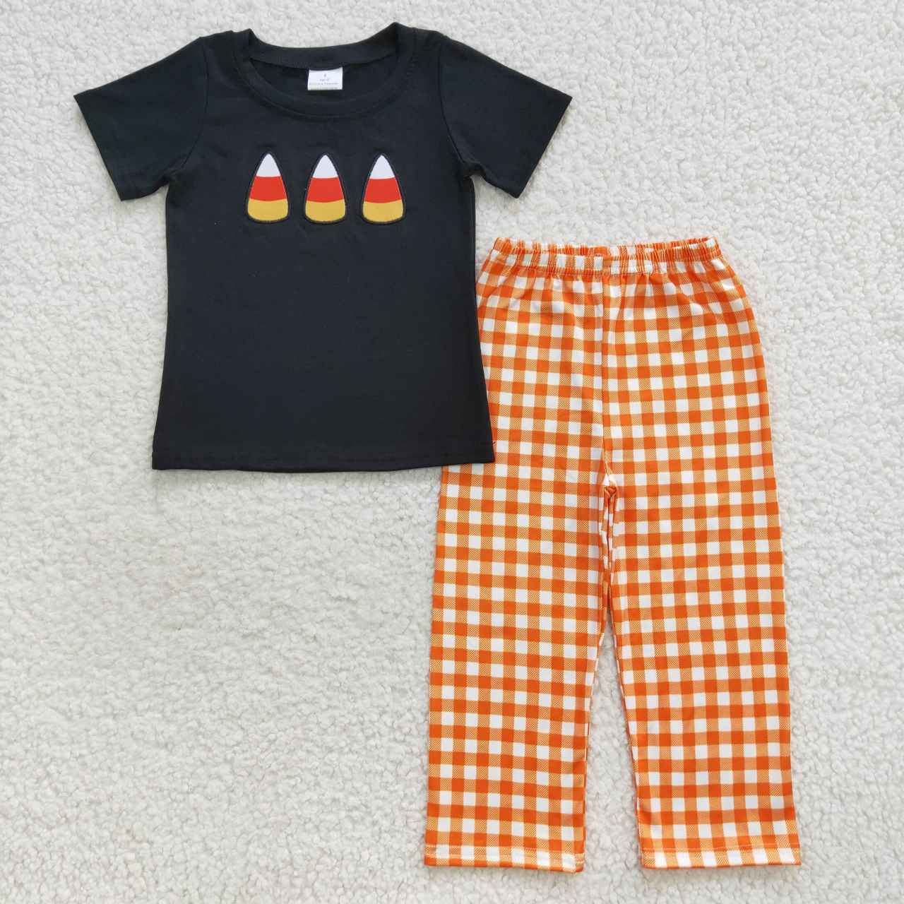 Candy Embroidery Sibling Halloween Matching Clothes
