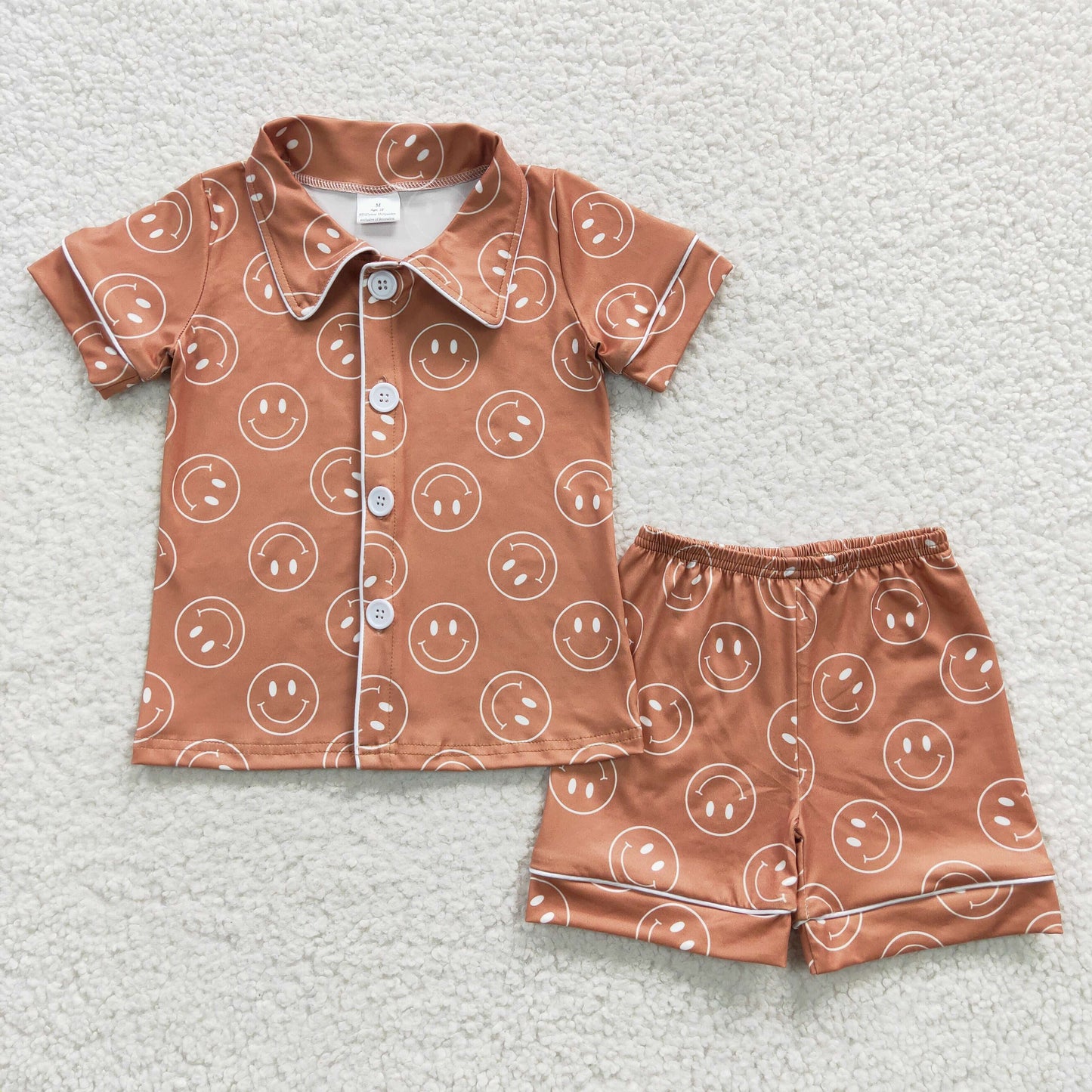 6 print kids western summer shorts pajamas children clothes set