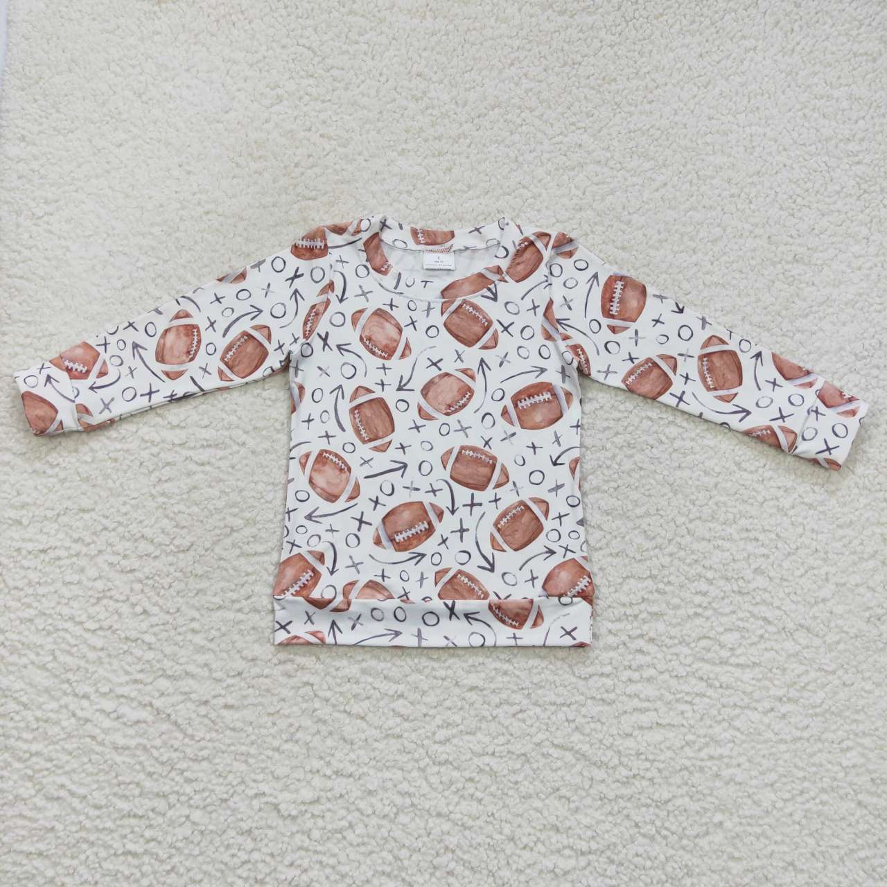BT0310 Football Print Kids Tee Shirts Top