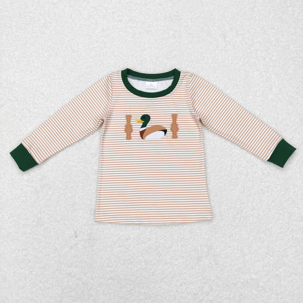 6 Styles Duck Embroidery Boys Tee Shirts Top