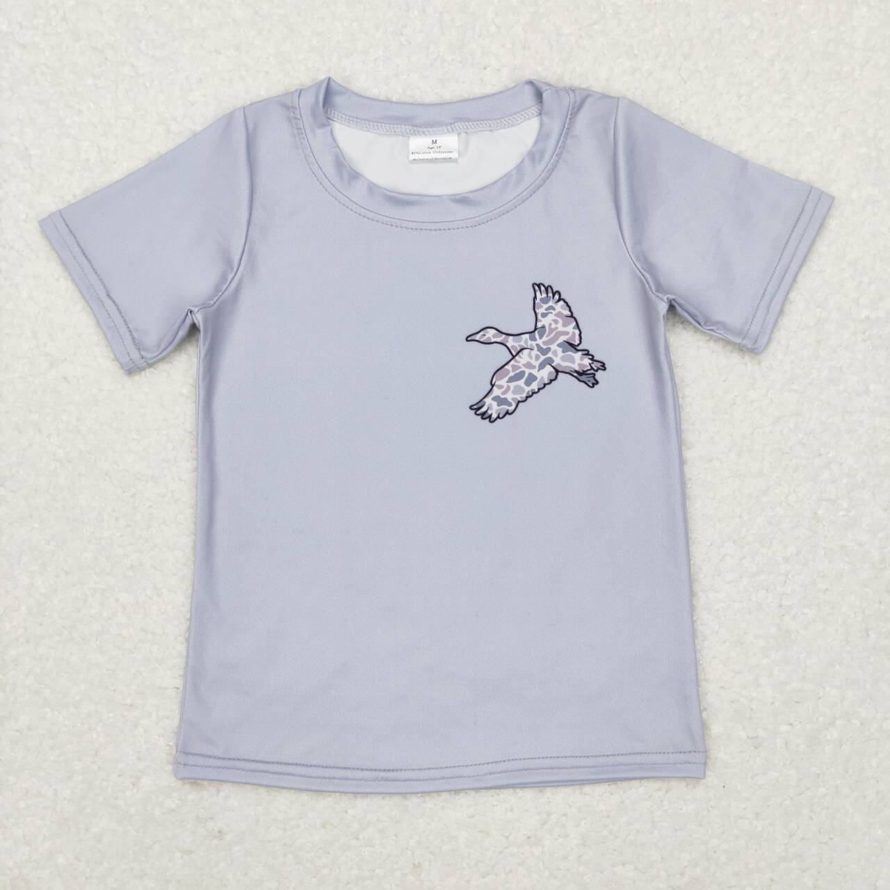 Grey Camo Shorts Boys Clothes Set Brothers Wear