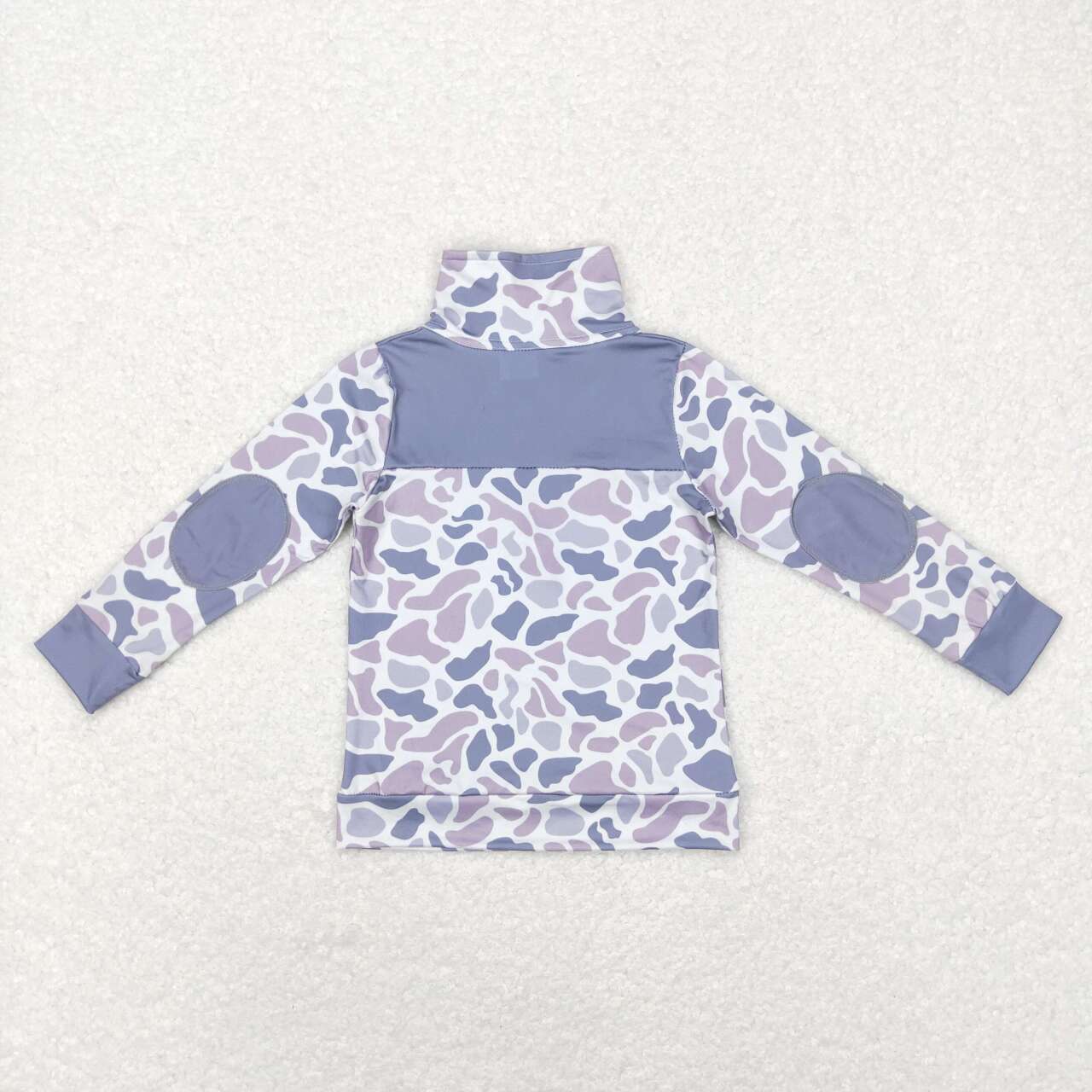 Camo Print Boys Zipper Pullover Top Brothers Wear