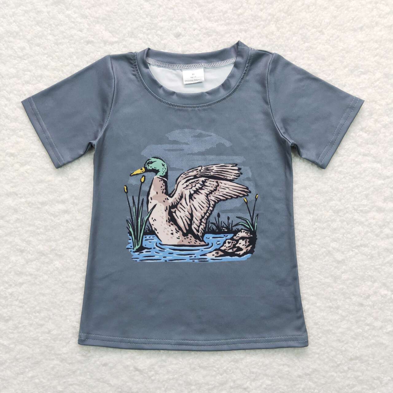 BT0508 Duck Print Kids Tee Shirts Top