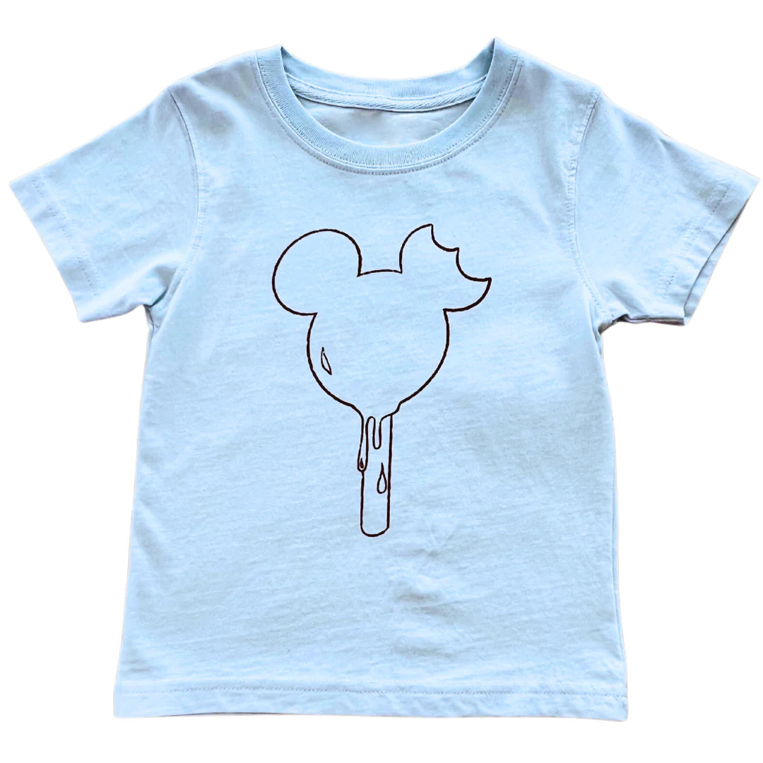 (Pre-order)BT0626 Blue Cartoon Mouse Balloon Print Boys Summer Tee Shirts Top
