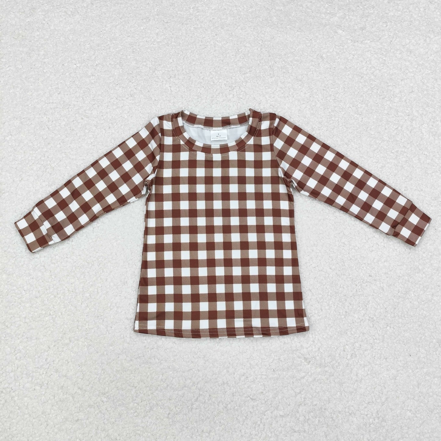 Brown Plaid Camo Print Vest Sibling Matching Clothes