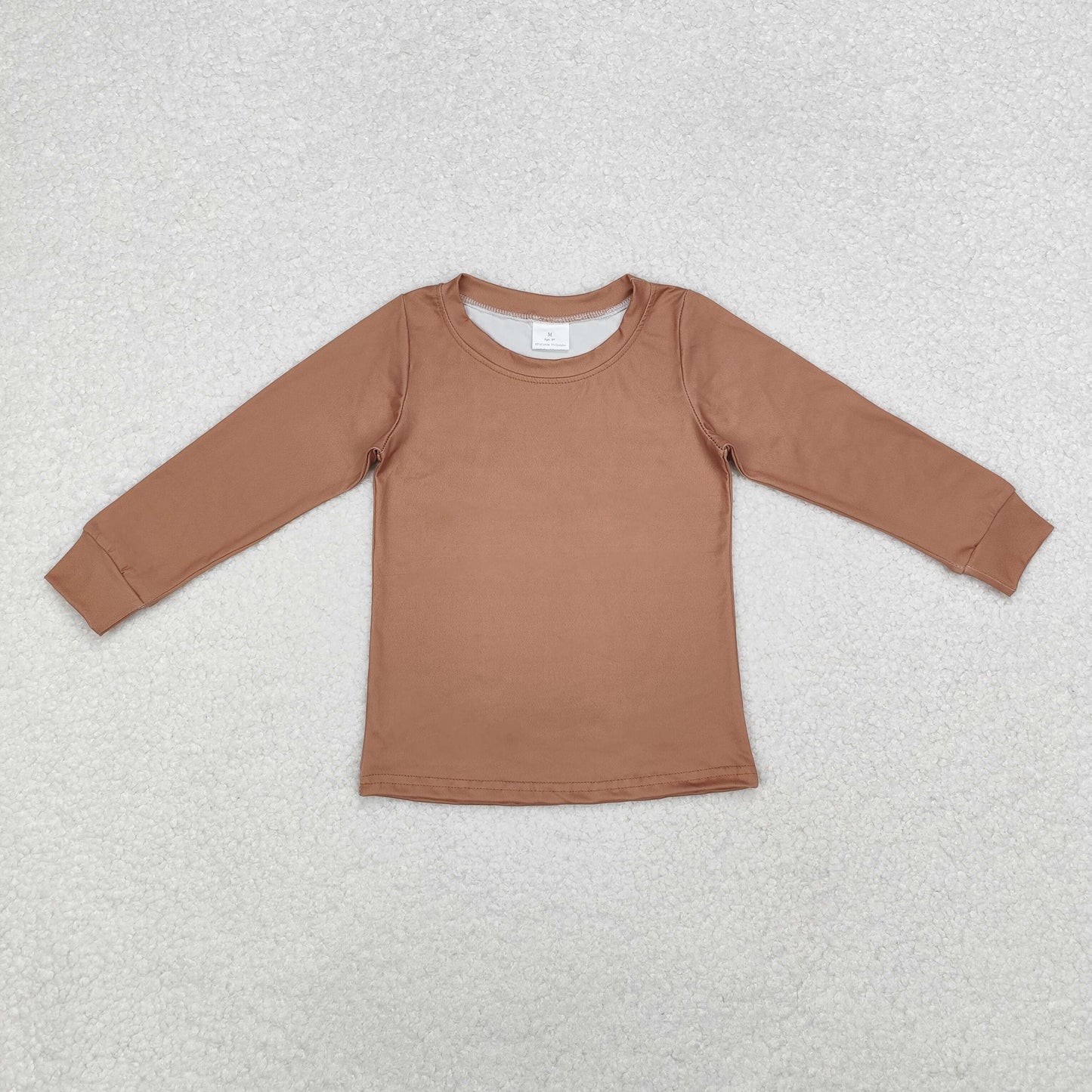 BT0950 Camo Duck Brown Print Boys Fall Tee Shirts Top