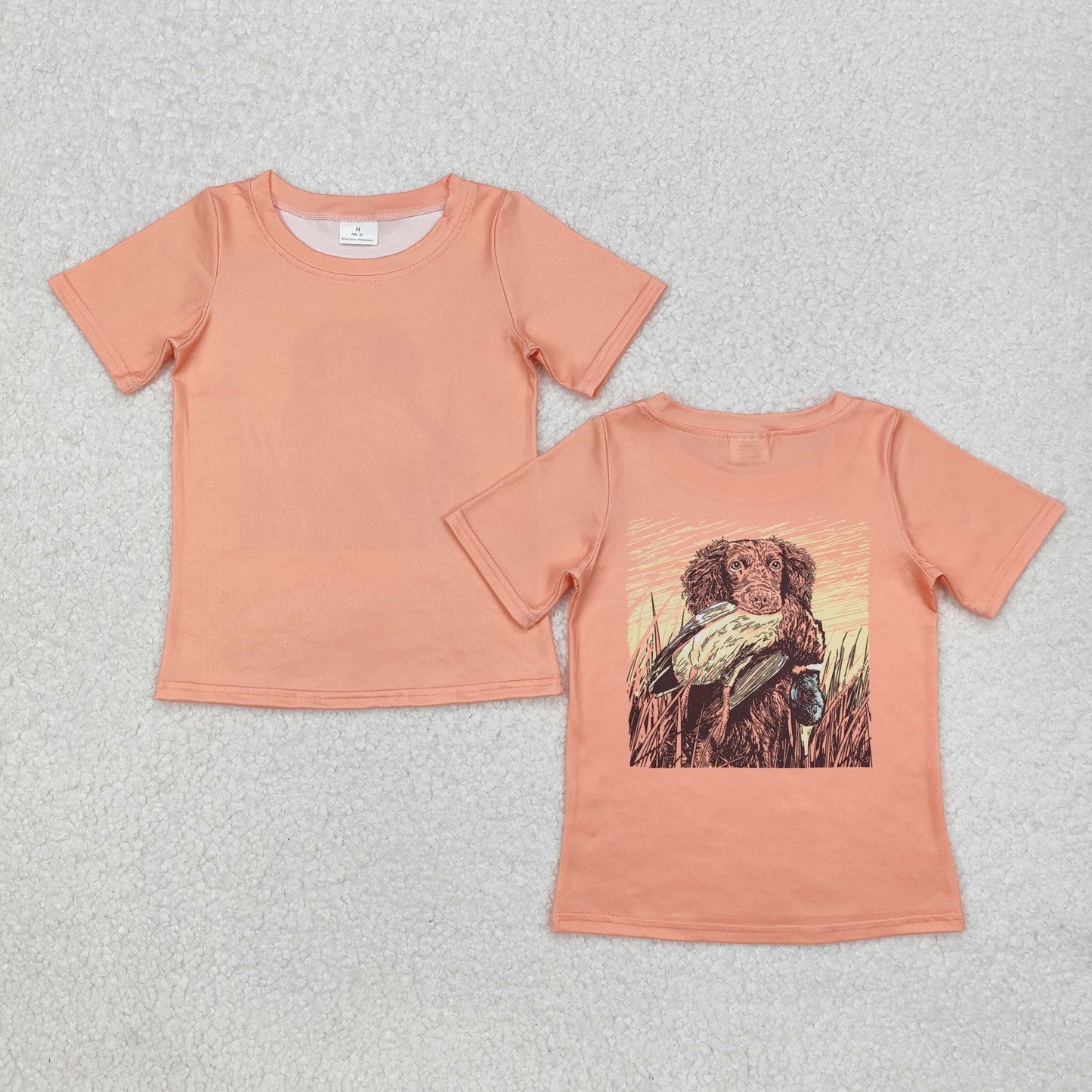 7 Colors Hunting Print Boys Summer Tee Shirts Top Brothers Wear
