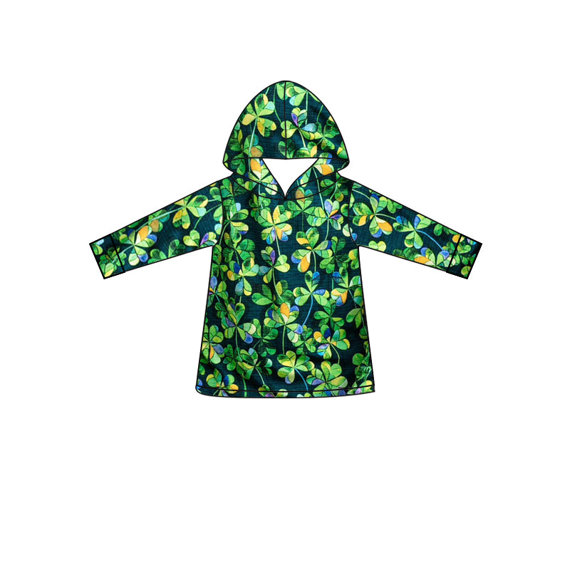 (Pre-order)BT1100 Leef Green Print Boys St. Patrick's Day Hoodie Top