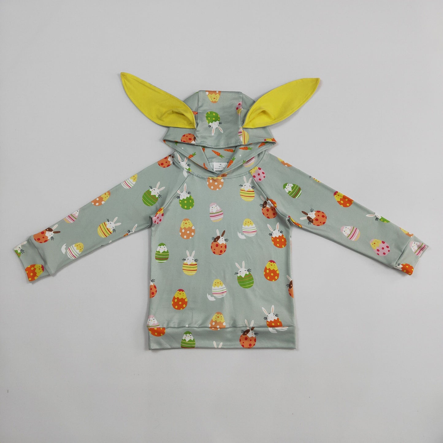 Bunny Eggs Print Kids Easter Top Sibling Wear