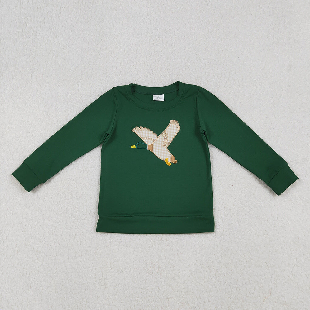 6 Styles Duck Embroidery Boys Tee Shirts Top