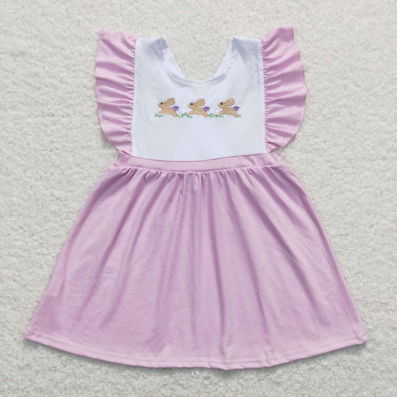 Bunny Embroidery Sibling Easter Matching Clothes