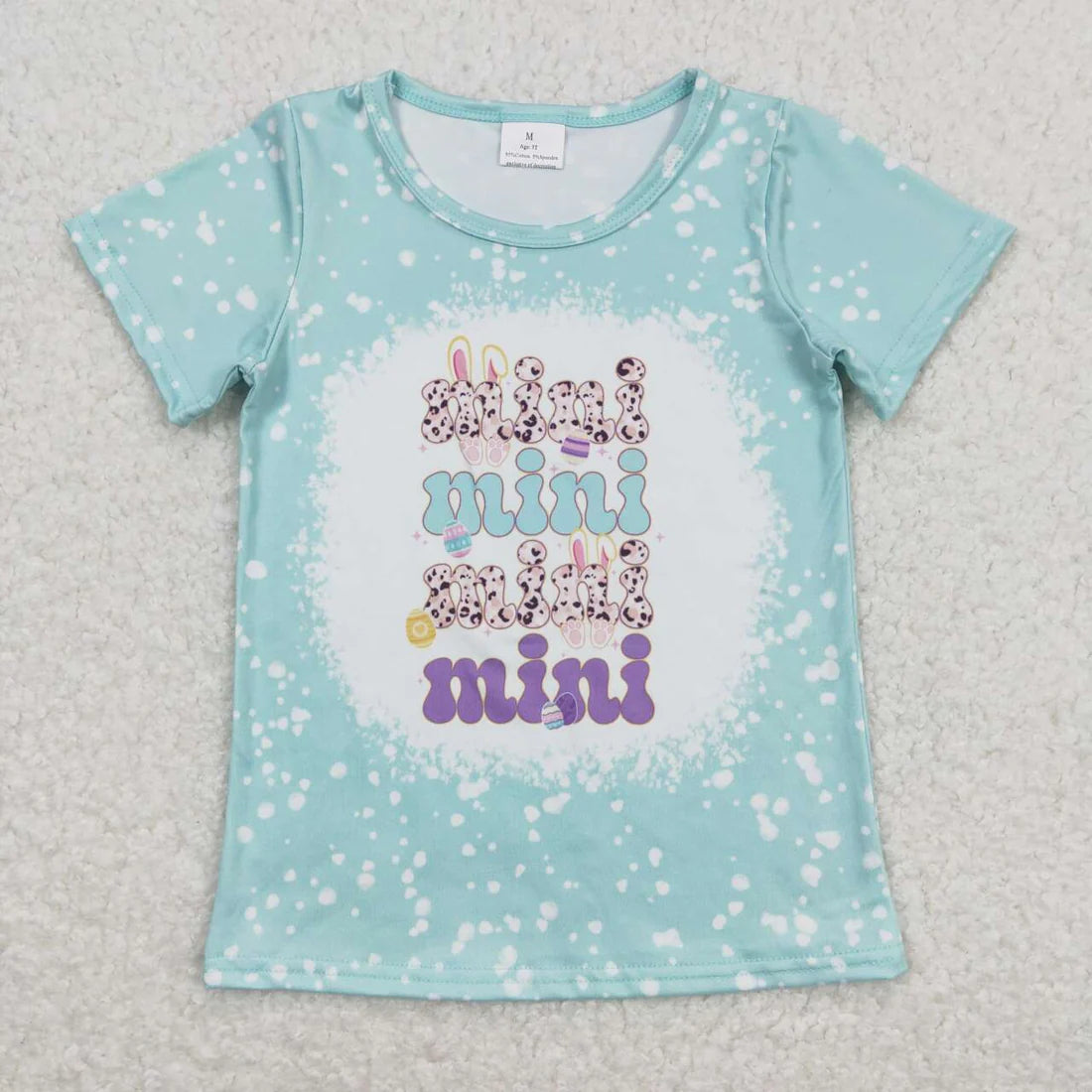 MAMA & Mini Rabbit Print Mom and Me Easter Tee Shirts Top