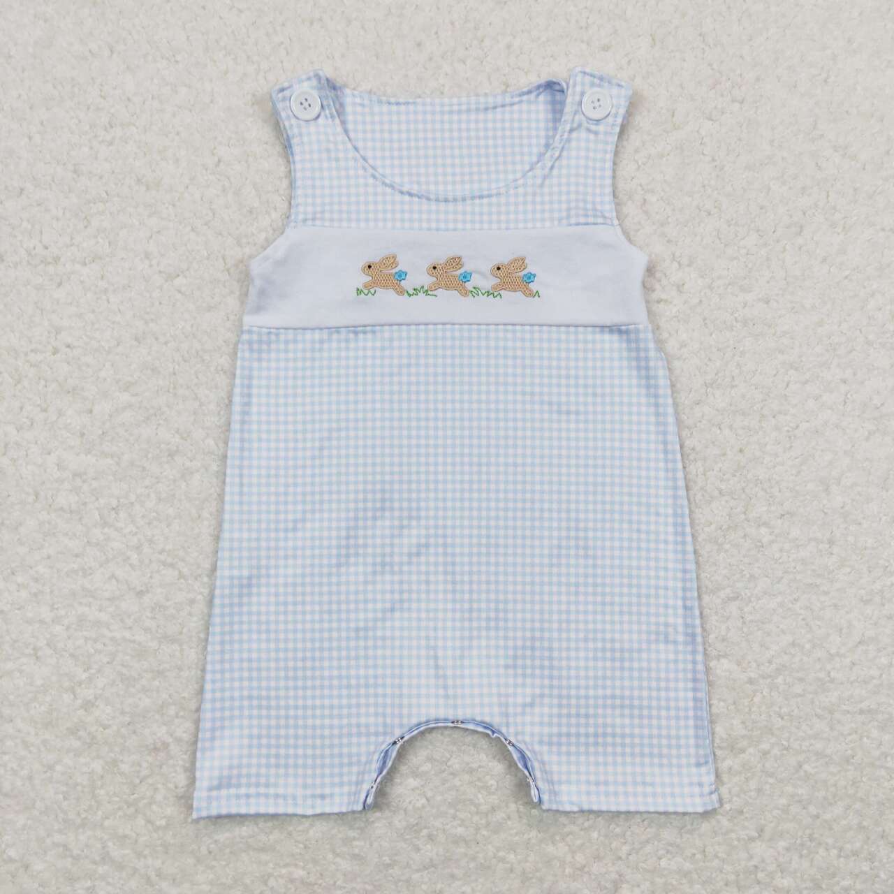 Bunny Embroidery Sibling Easter Matching Clothes