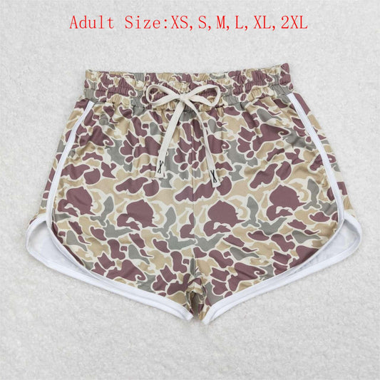 SS0177 Adult Camo Print Woman Summer Shorts