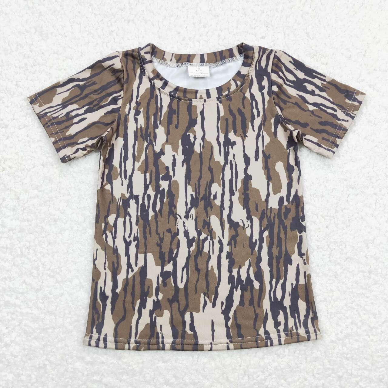 BT0623 Camo Print Boys Summer Tee Shirts Top