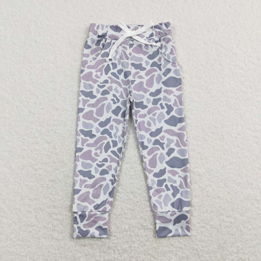 P0420 Grey Camo Print Kids Pants