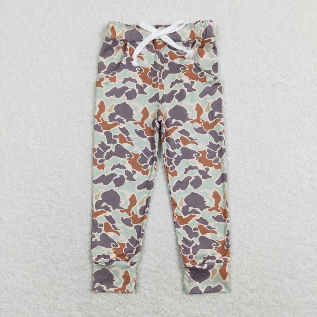 Camo Print Boys Hunting Pockets Pants Brothers Wear