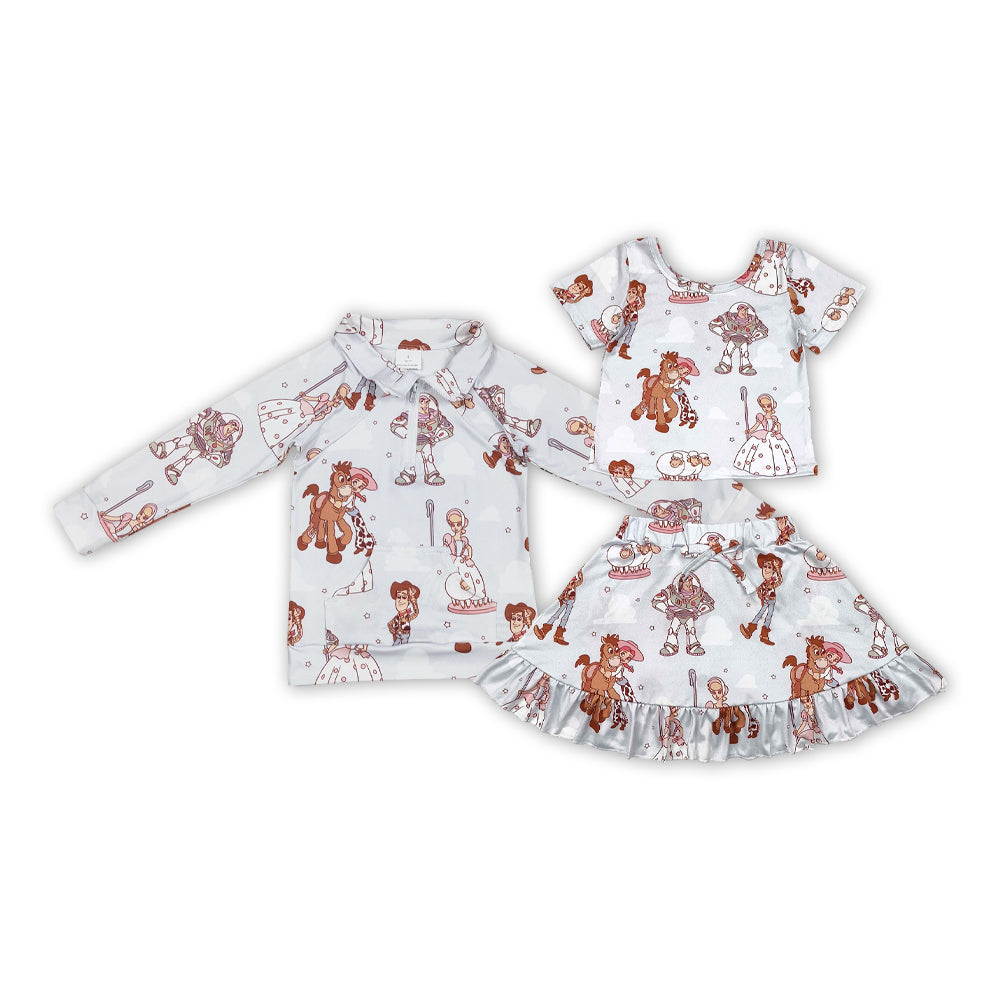 Cartoon Toys Print Sisbling Matching Clothes
