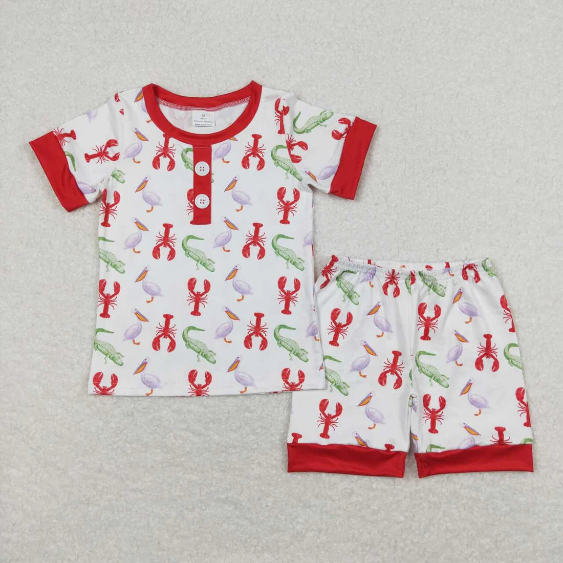 Boys Summer Pajamas Clothes Set Brothers Wear