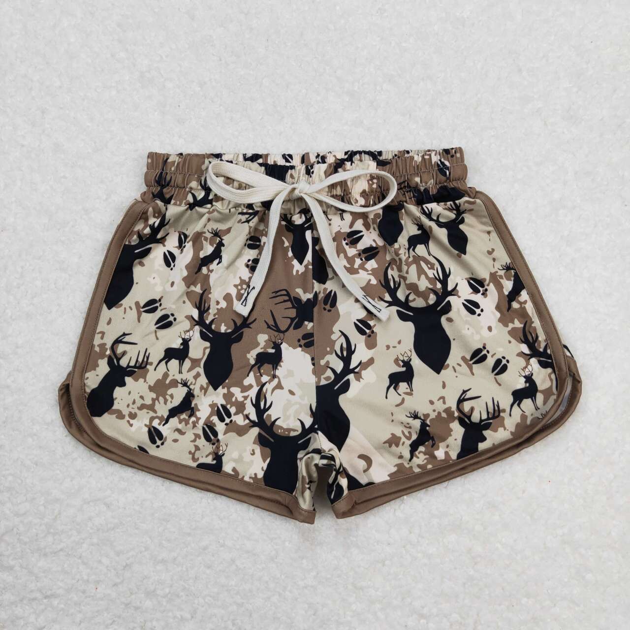Deer Camo Print Family Matching Summer Shorts