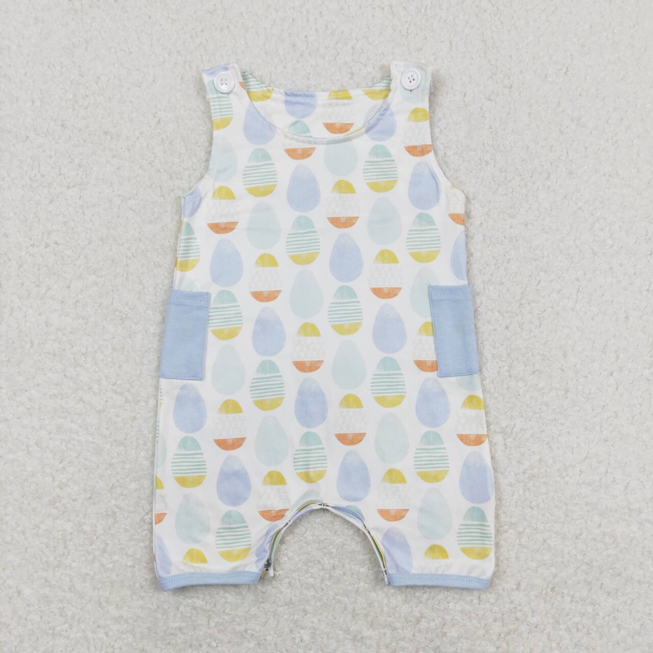 Colorful Eggs Print Sibling Easter Matching Clothes