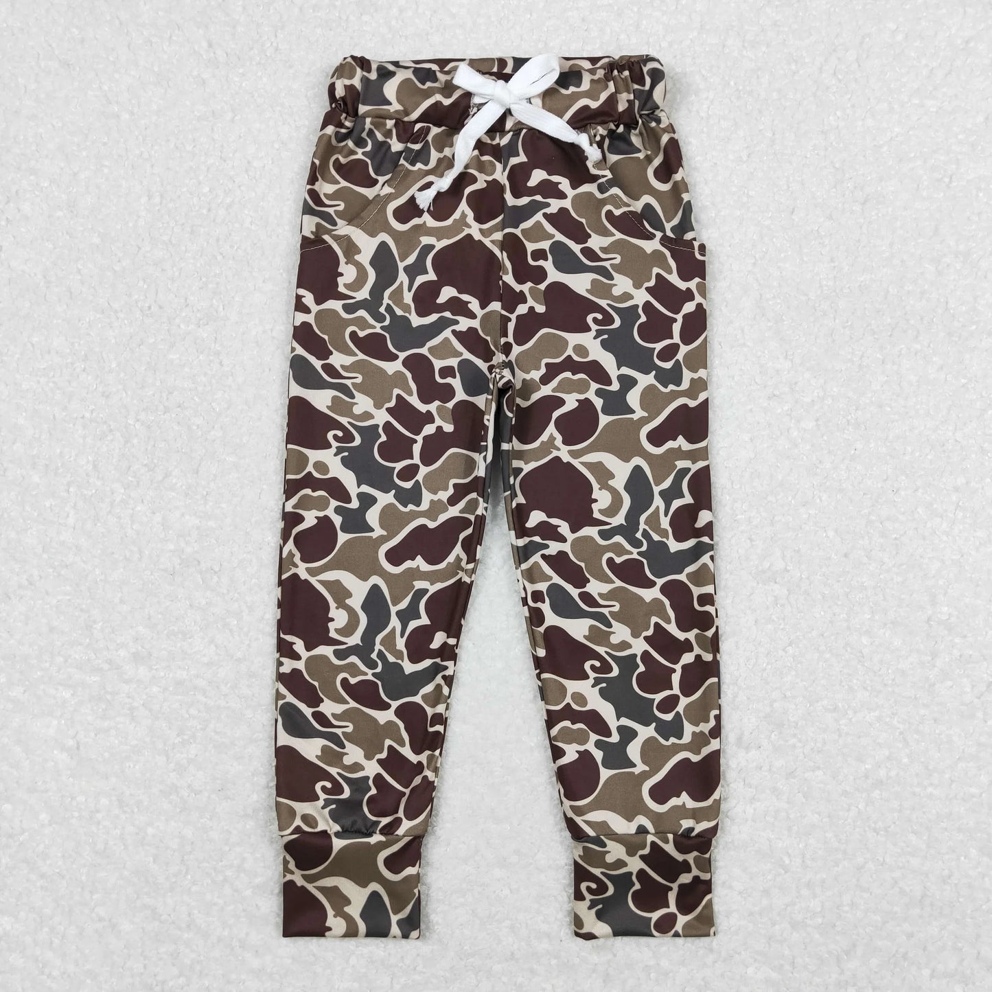 Camo Print Boys Hunting Pockets Pants Brothers Wear