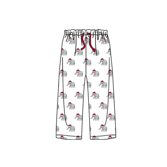 (Custom Design Preorder MOQ 5)  Adult football team Alabama print Christmas pants