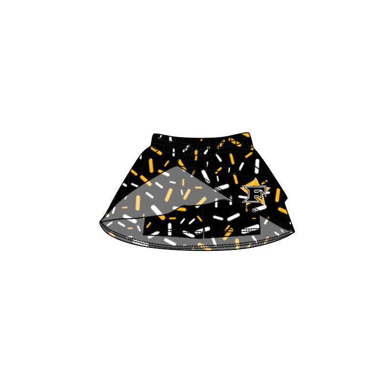 (Custom Design Preorder MOQ 5 Each Item) Team's Five Star Sprinkles Print Summer Bottom Skirts Shorts Mom and Me Matching Clothes