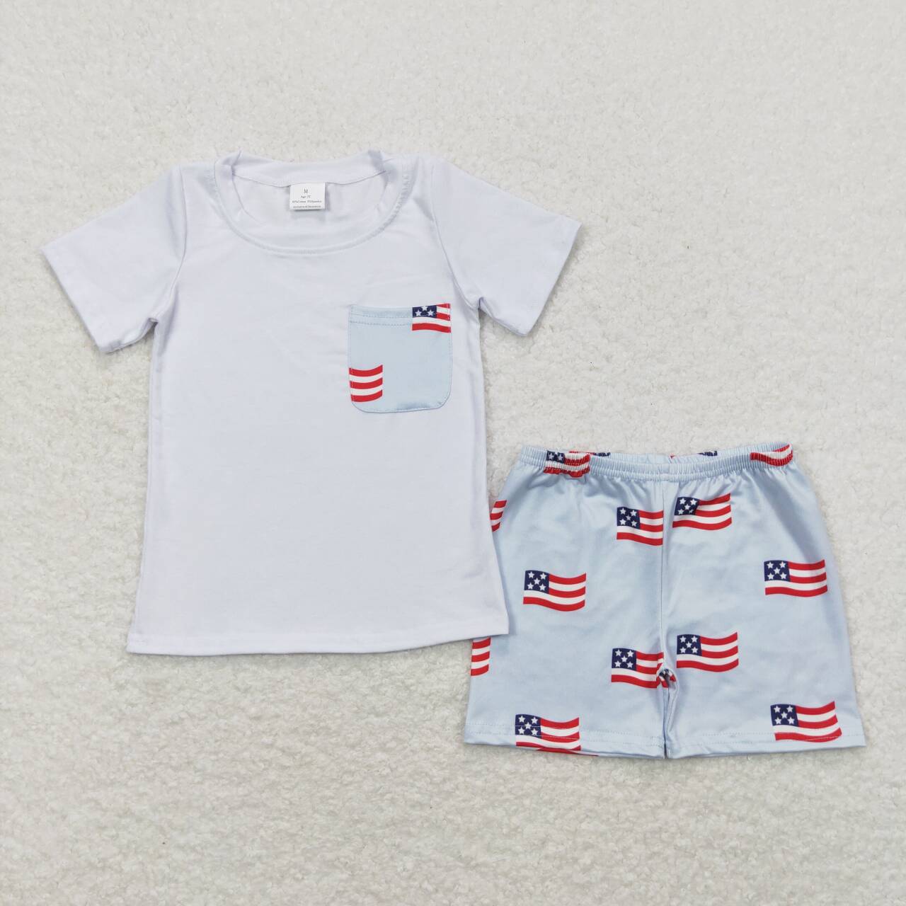 Flags Print Sibling 4th of July Matching Clothes