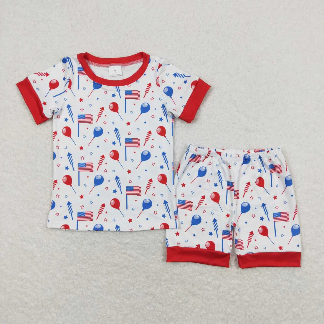Boys Summer Pajamas Clothes Set Brothers Wear