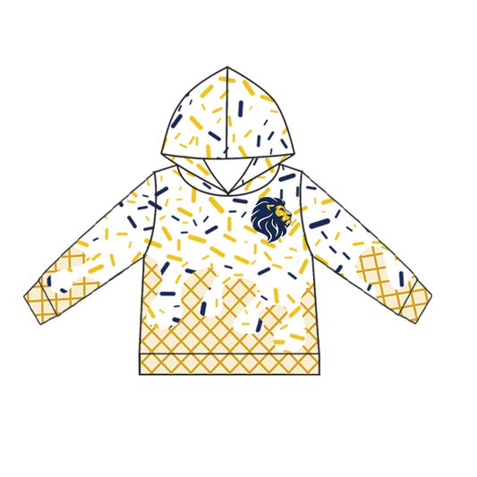 (Custom Design Preorder MOQ 5 Each Item) Team's Founders Sprinkles Print Hoodie Top Mom and Me Matching Clothes