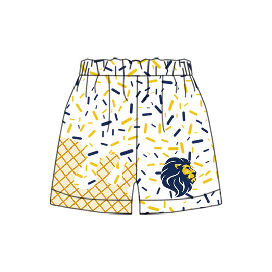 (Custom Design Preorder MOQ 5 Each Item) Team's Founders Sprinkles Print Summer Bottom Shorts Mom and Me Matching Clothes