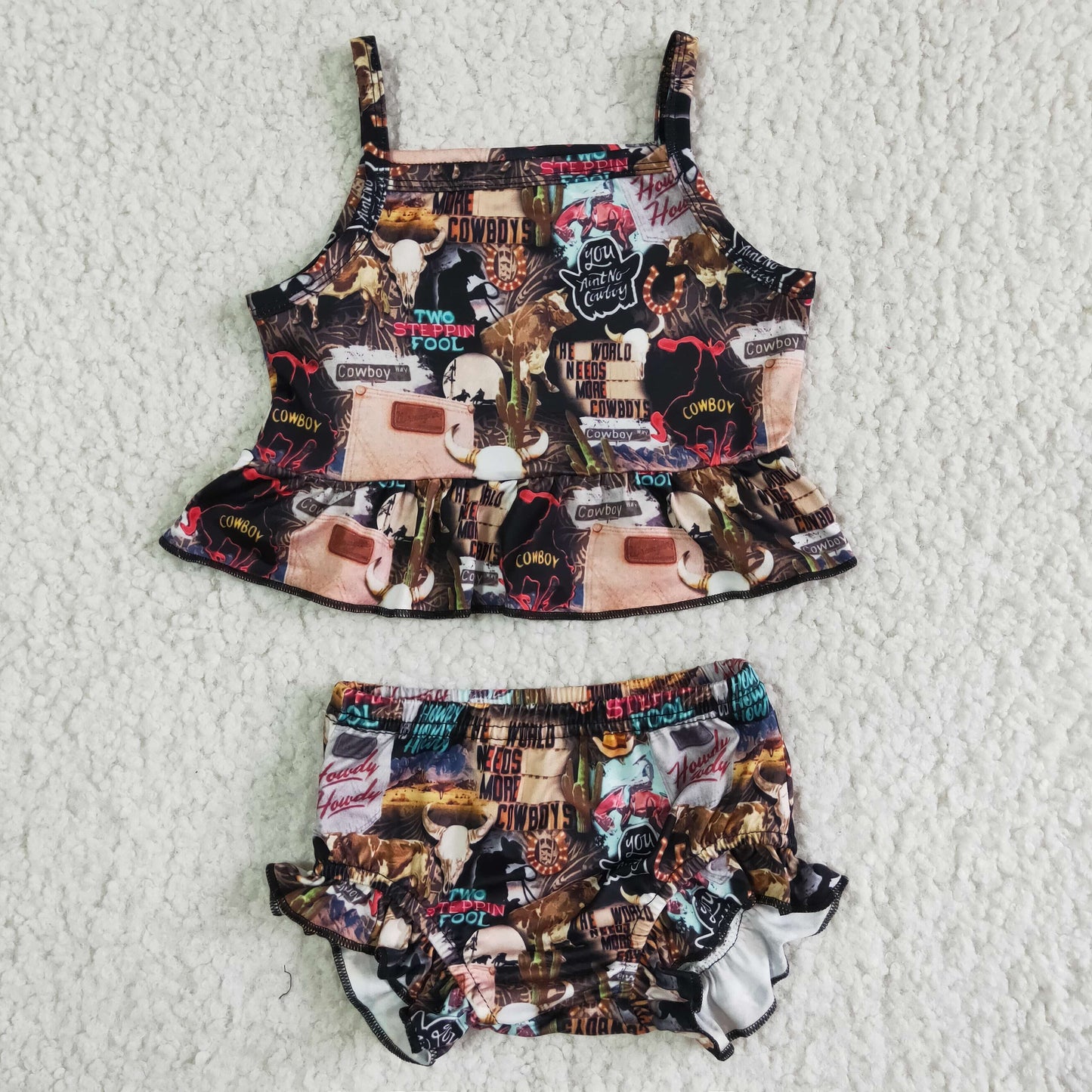 (Promotion)Sleeveless summer bummies sets GBO0008