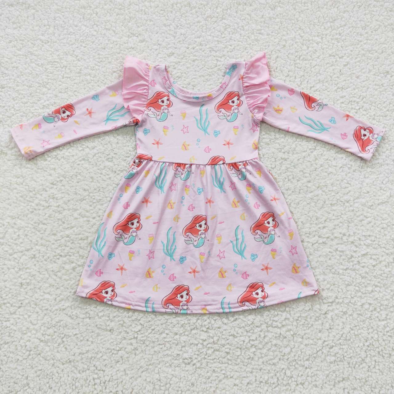 GLD0251 Pink princess knee length dress