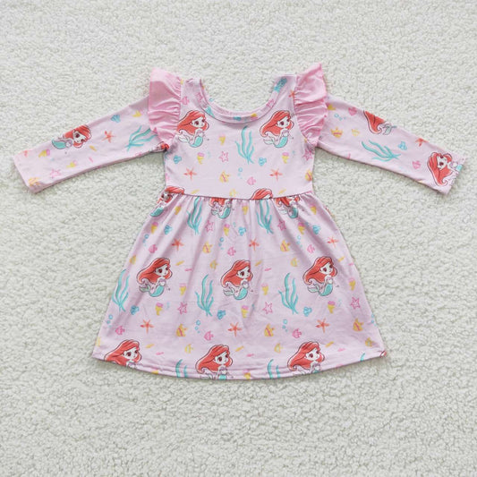 GLD0251 Pink princess knee length dress