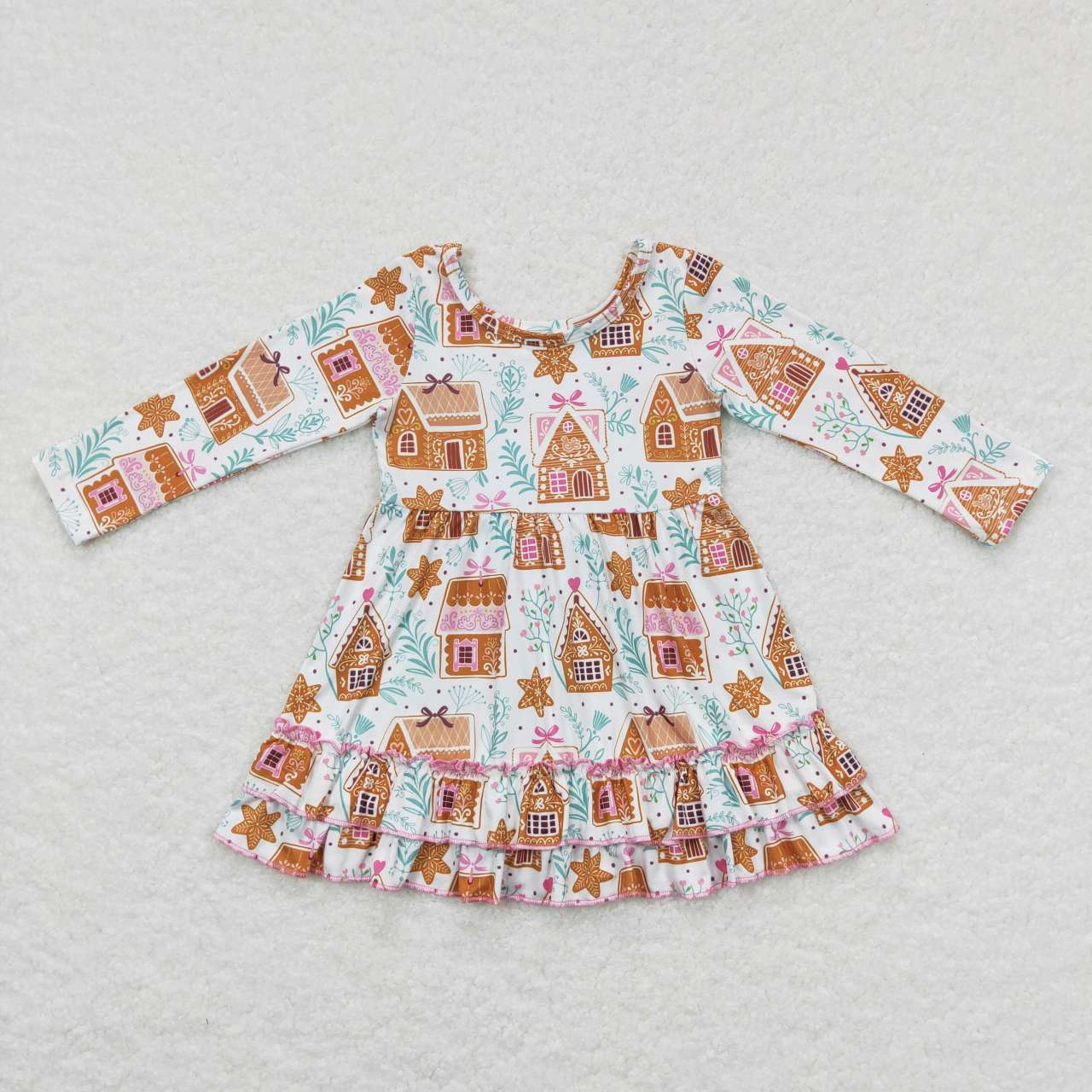 GLD0447 Sweethouse Girls Christmas Knee Length Dress