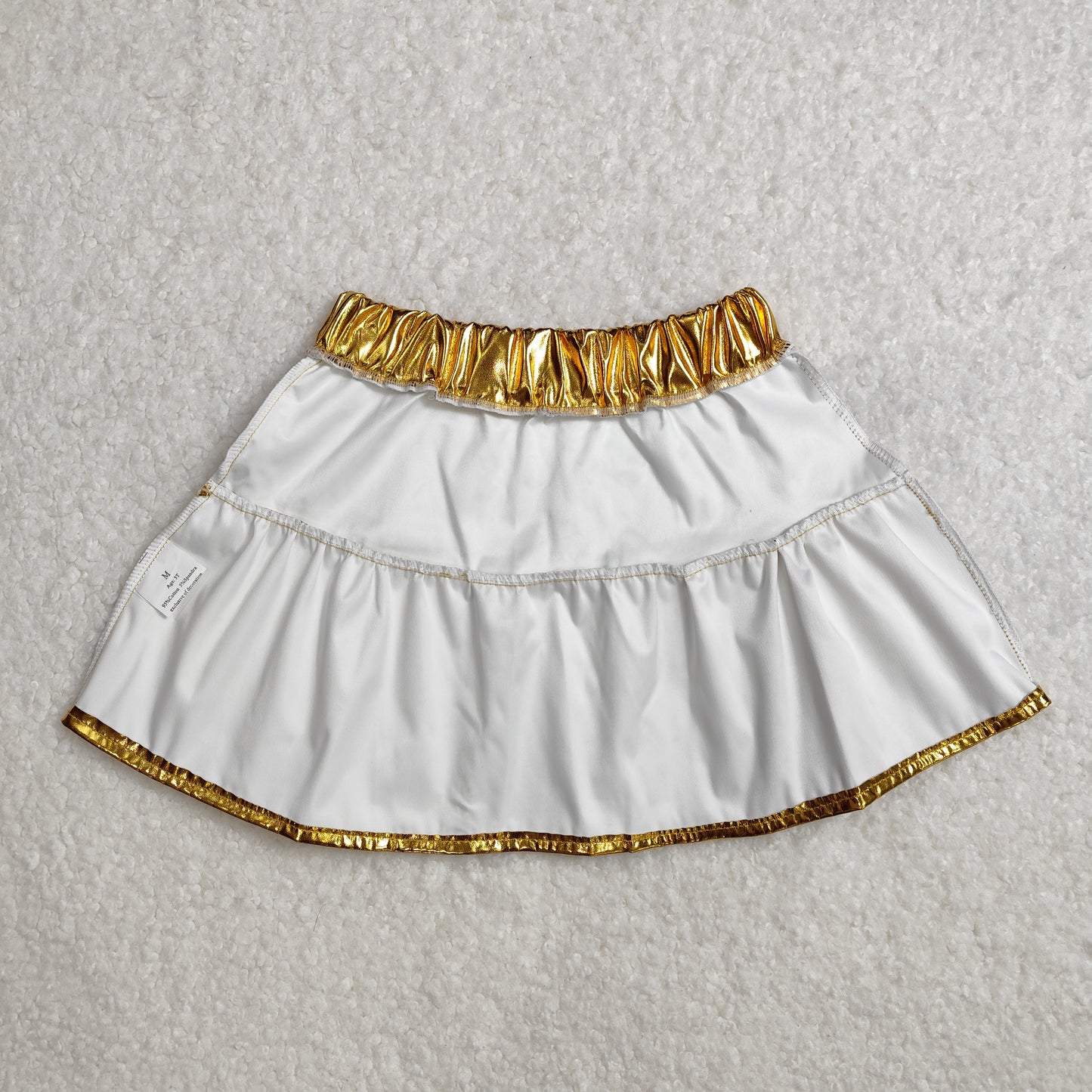 3 Colors Pleather Elastic Girls Summer Bottom Skirts Sisters Wear
