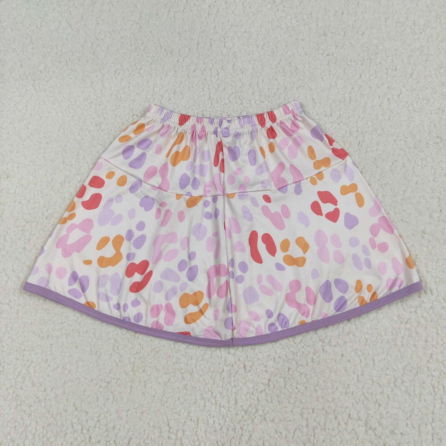GLK0097 Colorful Leopard Print Girls Summer Bottom Skirts
