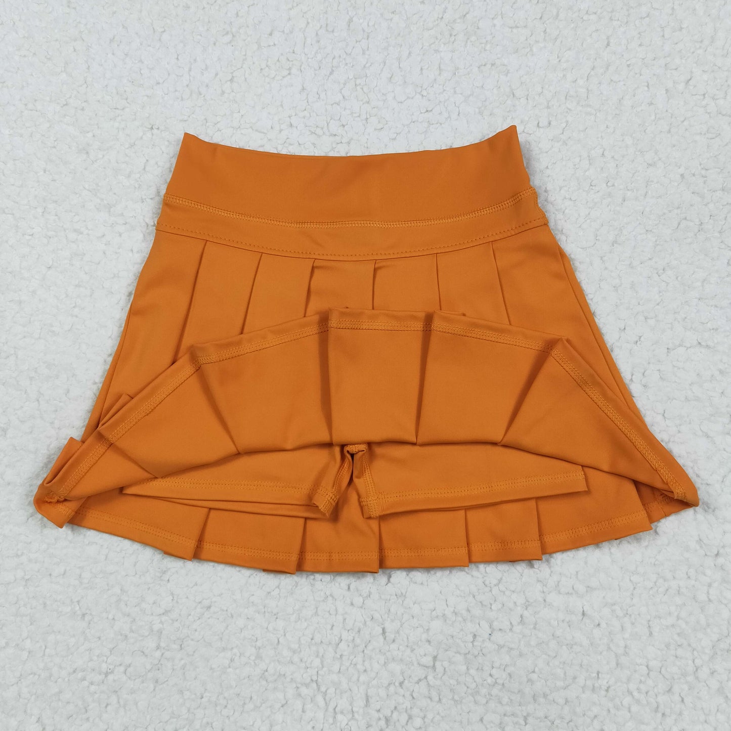 GLK0109 Orange Color Girls Summer Bottom Yoga Shorts Skirts