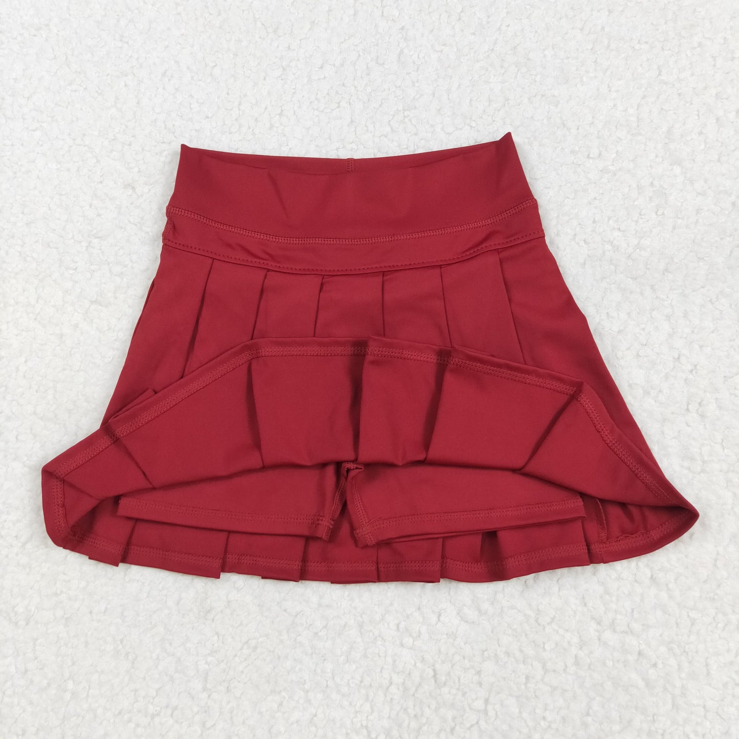 GLK0124 Wine Color Girls Summer Bottom Yoga Shorts Skirts