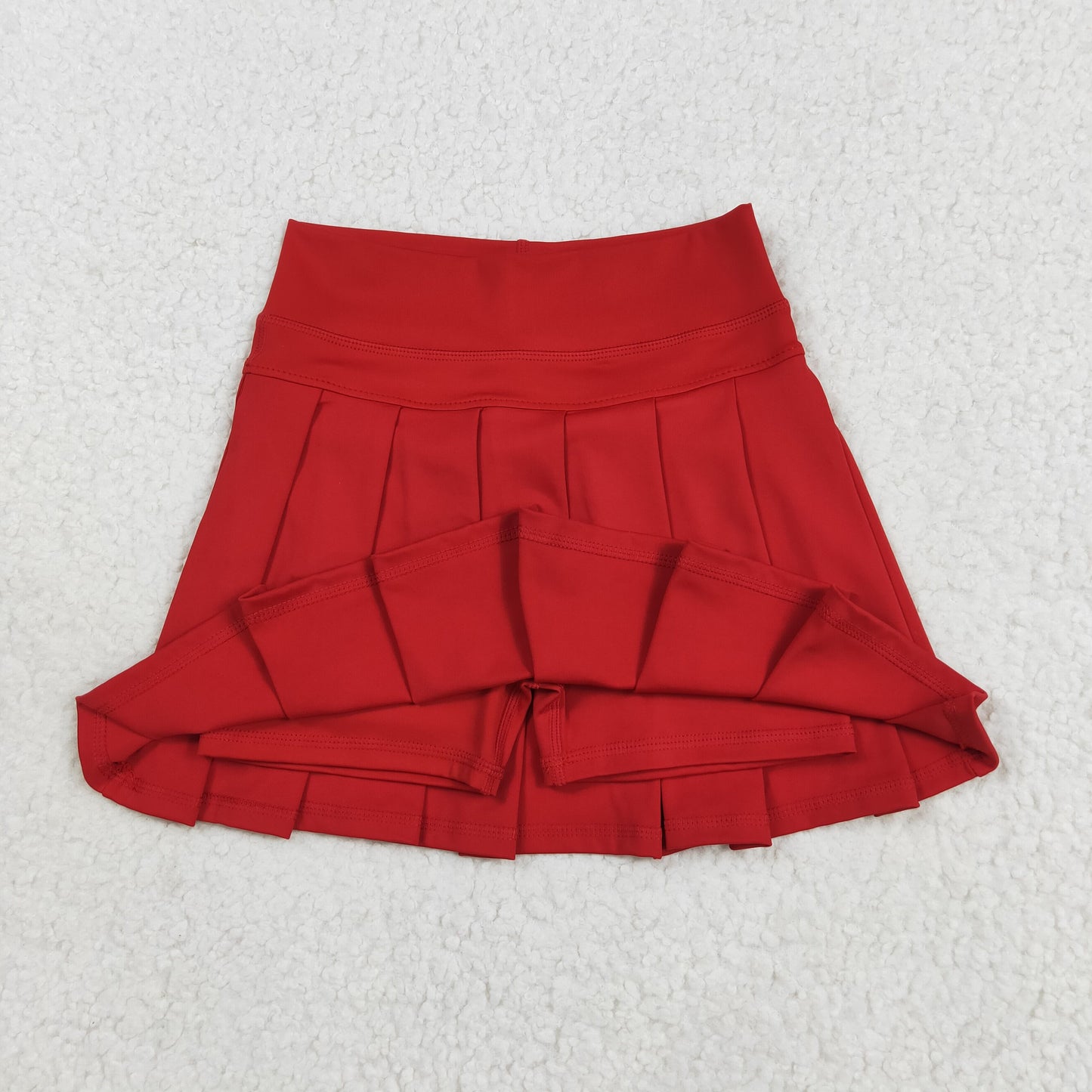 GLK0125 Red Color Girls Summer Bottom Yoga Shorts Skirts