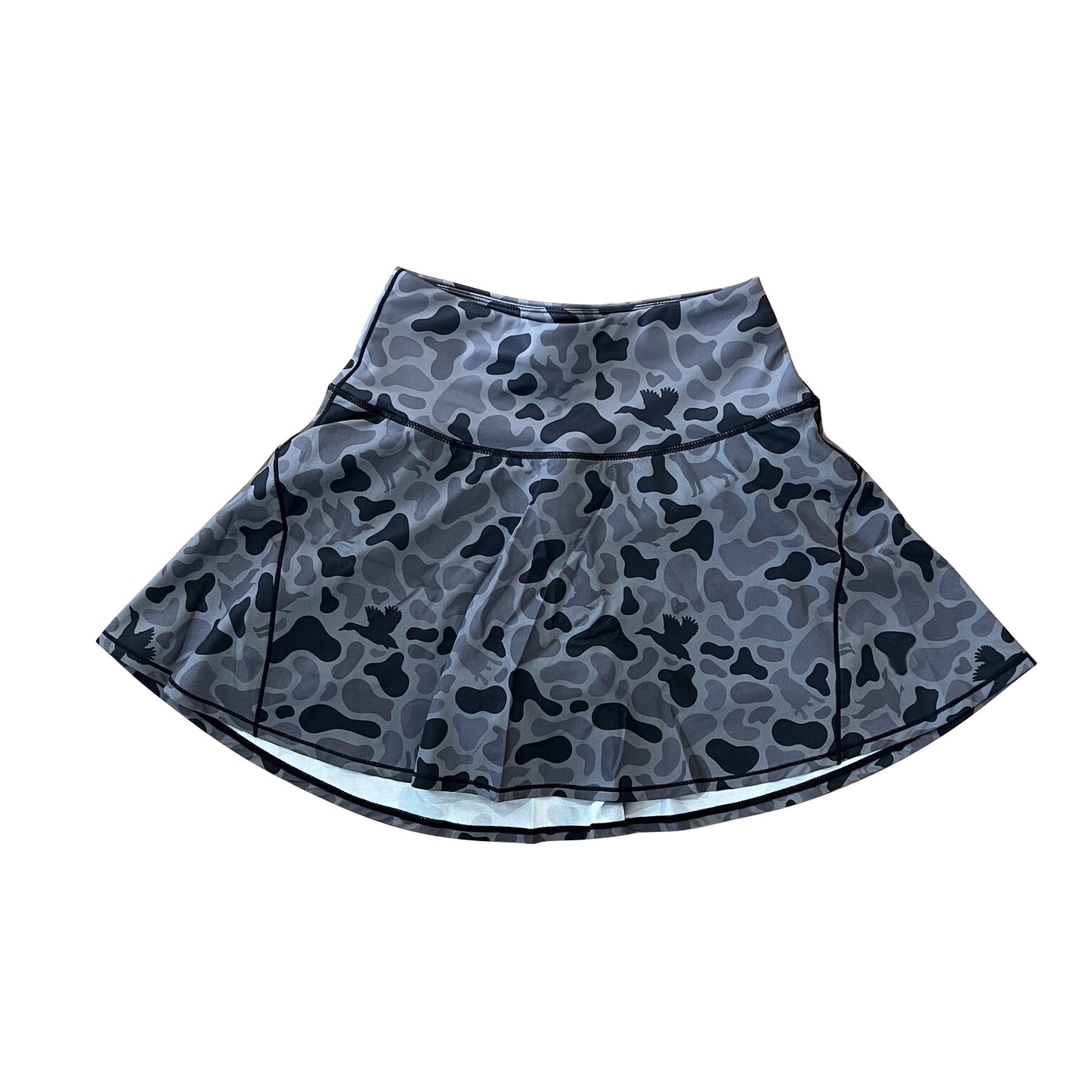 (Pre-order)GLK0134 Adult Black Camo Print Woman Summer Bottom Yoga Skirts