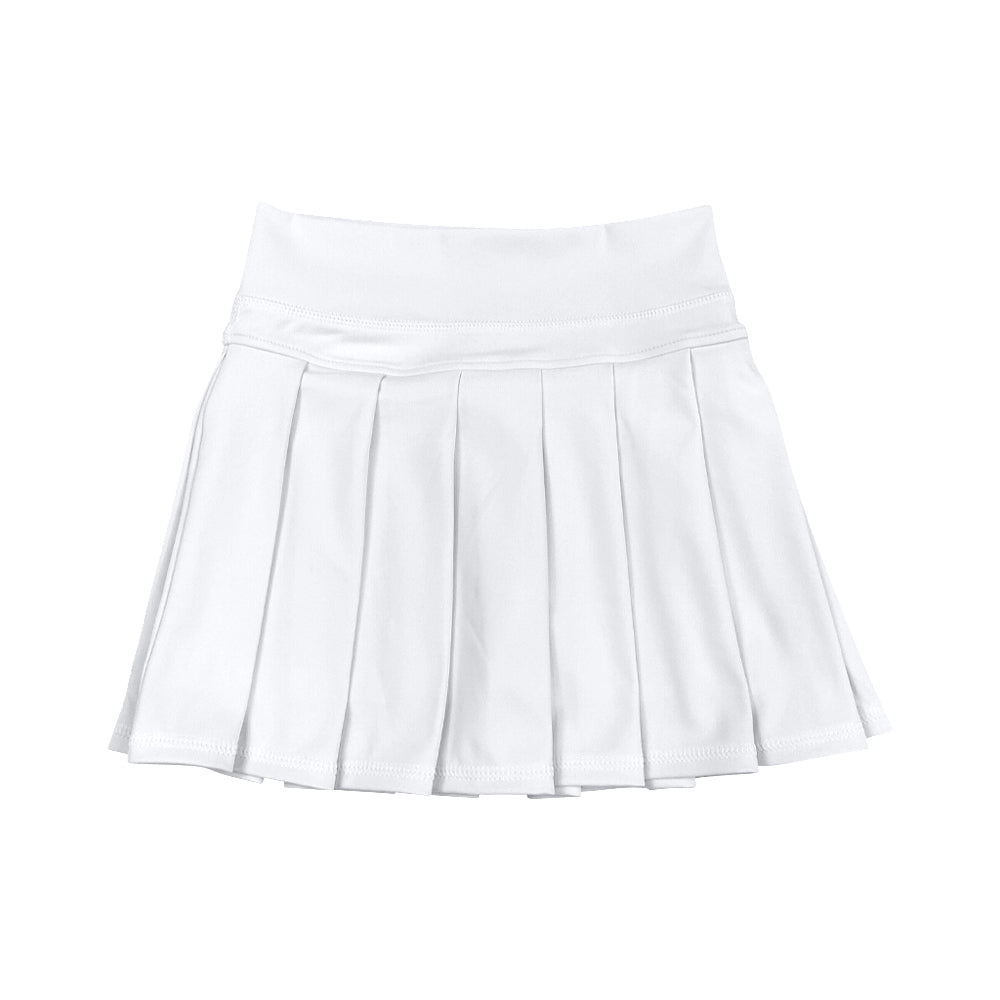 (Pre-order)GLK0136 White Color Girls Summer Bottom Yoga Skirts